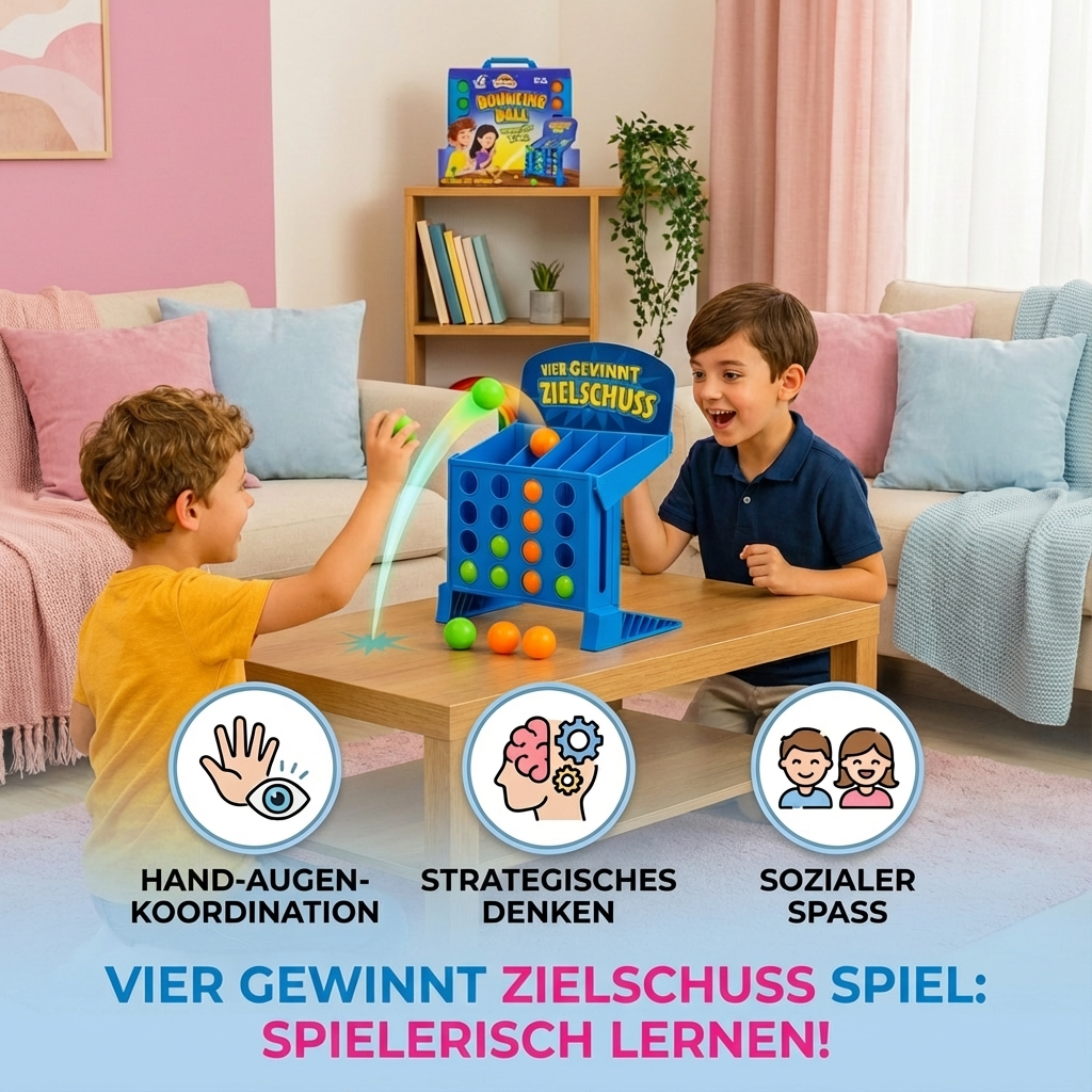 Zielschuss Spiel für Vier Gewinnt