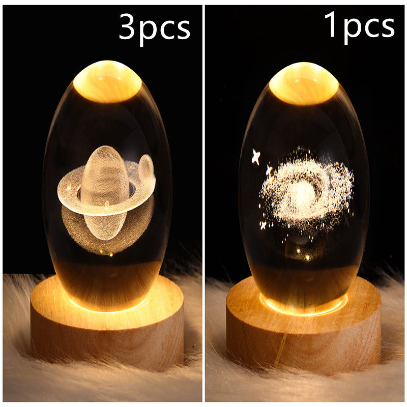 3D Kristalllicht mit LED für eine entspannte Atmosphäre