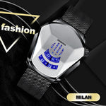 Elegante Herrenquarzarmbanduhr mit Diamantoberfläche