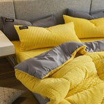Cozy Corduroy Velour Duvet Cover Set for Winter