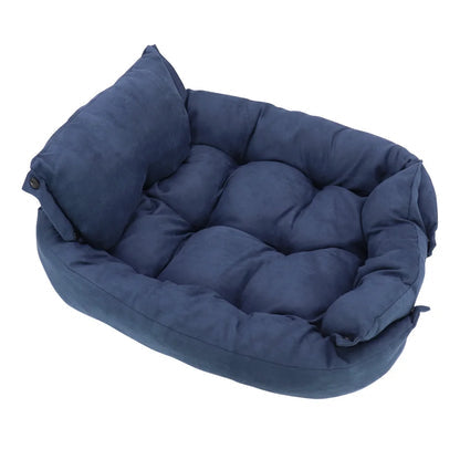 Vielseitiges 3-in-1 Haustierbett – Sofa, Matte oder Schlafhöhle