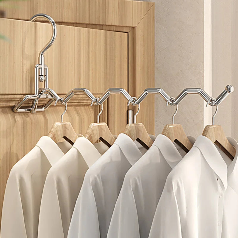 Practical Foldable Stainless Steel Laundry Rack for Travel