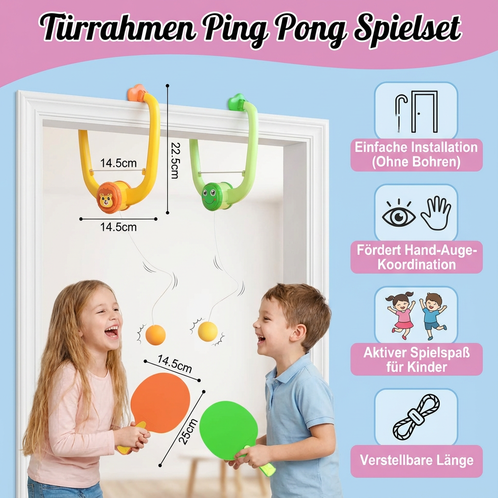 Ping Pong Spielset für Türrahmen