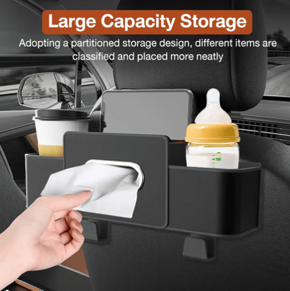 Car Backseat Organizer | Waterproof Storage Solution with Holders