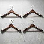 Luxury Wooden Hangers with Non-Slip Design (4 Pack)