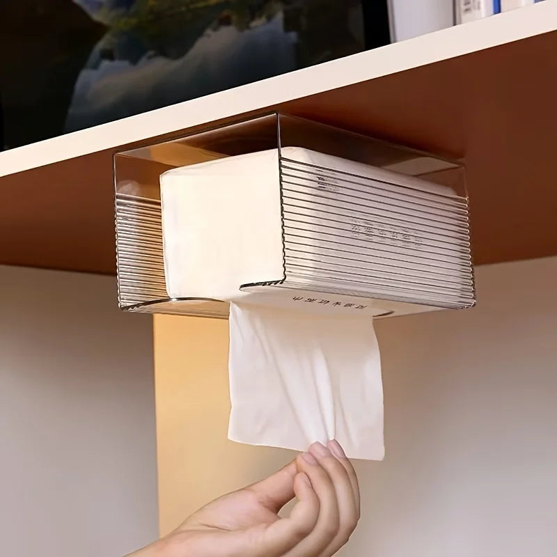Eleganter Wandspender für Taschentücher aus klarem Acryl