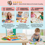 Montessori Puzzle mit Stöcken und Ringen – Pädagogisches Spielzeug