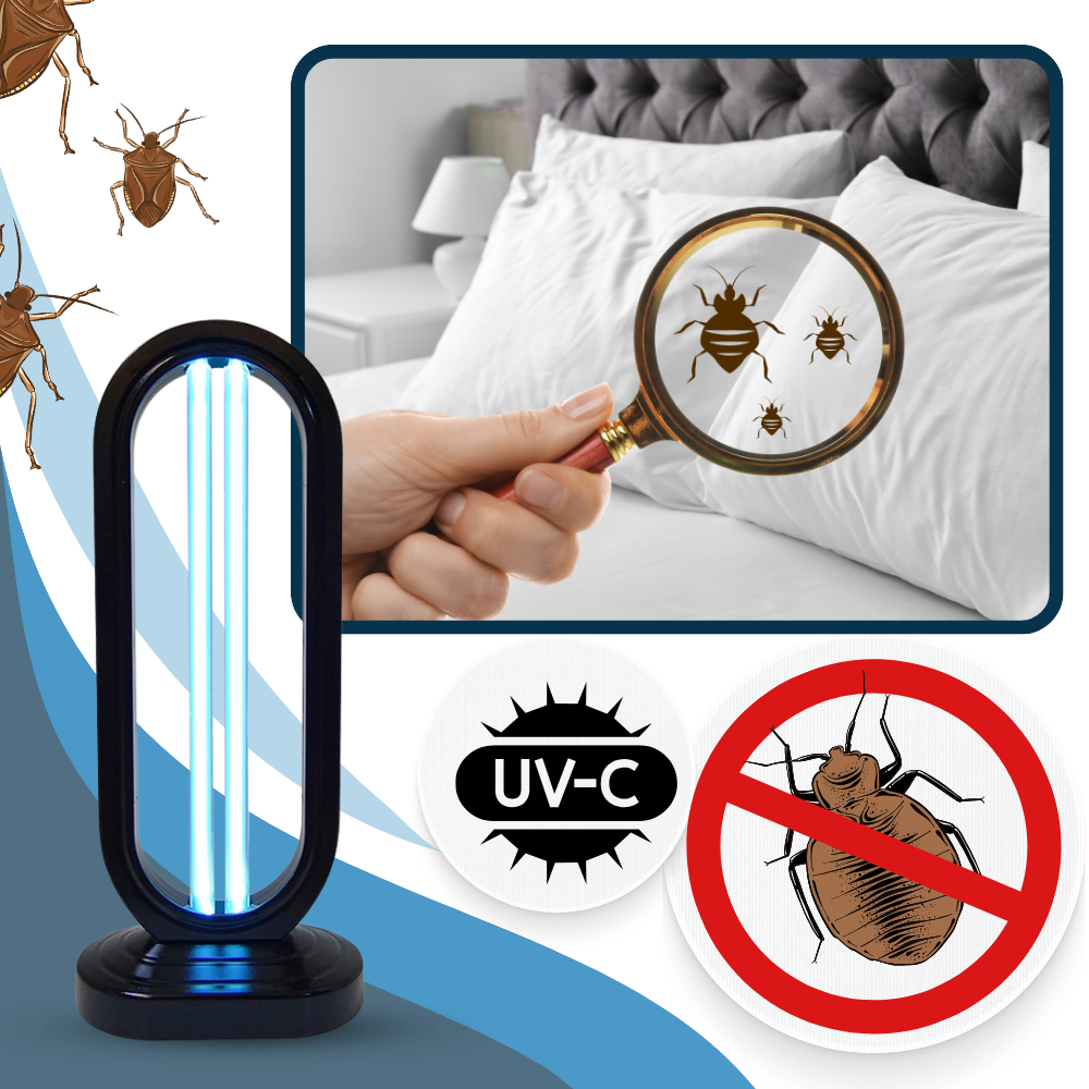 Hygienische UV-C Desinfektionslampe gegen Ungeziefer und Keime