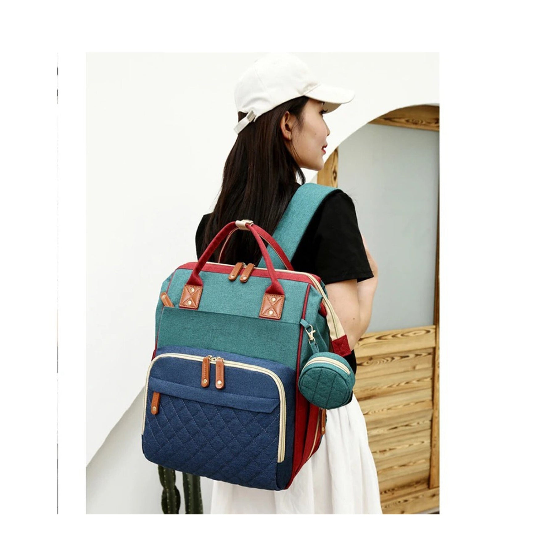 Baby Rucksack mit Wickelbett-Funktion – 2-in-1 Design