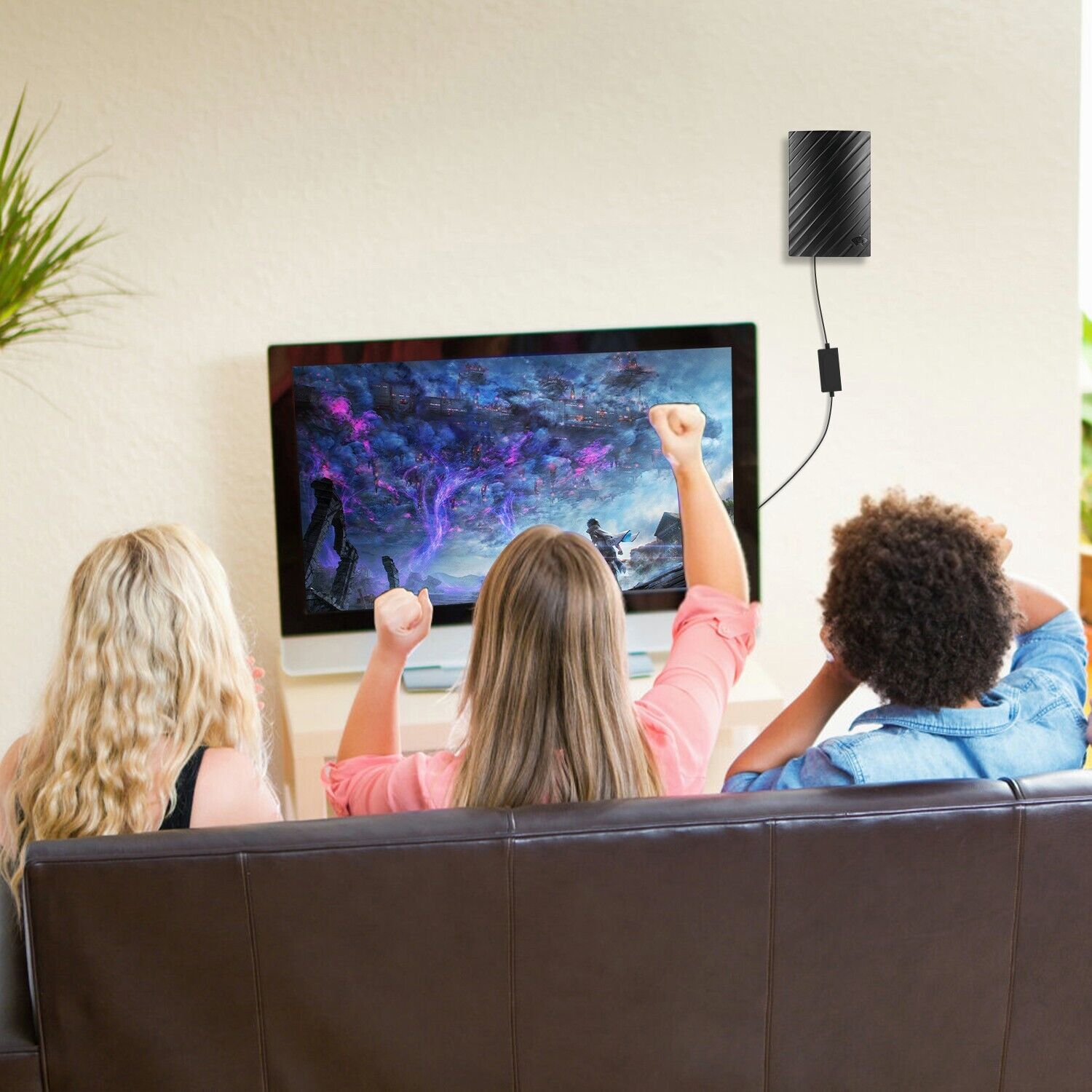 HDTV Antenne für Innenräume mit 4K Empfang und großer Reichweite
