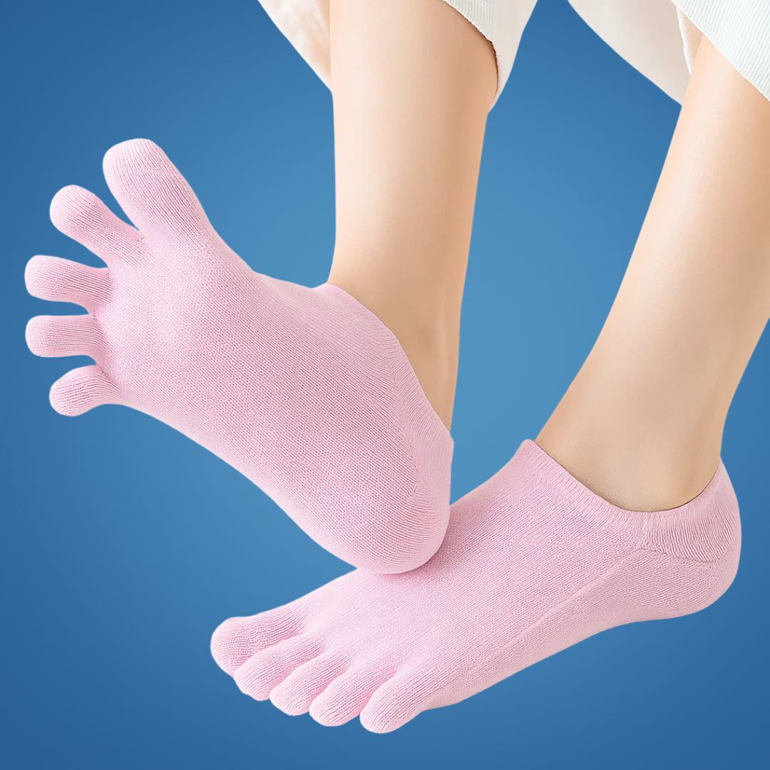 Unsichtbare Zehensocken für Damen – Rutschfeste, atmungsaktive Mesh, niedriger Schnitt, Blasenprävention und ganztägige Frische