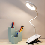Clip-on Lamp with Flexible Neck – Rechargeable Reading Lamp for Bed