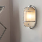 Elegant outdoor wall light in retro industrial style – Oval or Round