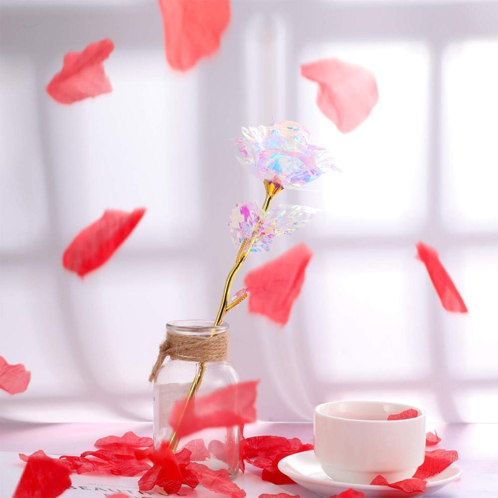 Bunte Galaxie Rose mit Liebe