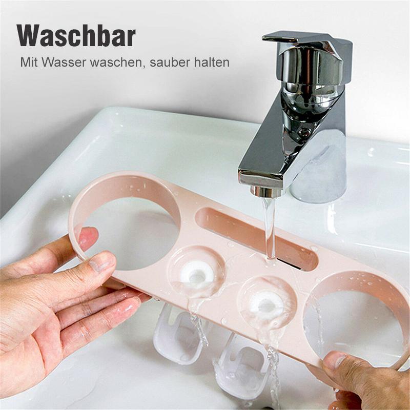 Automatischer Zahnbürstenhalter und Zahnpasta-Spender Set