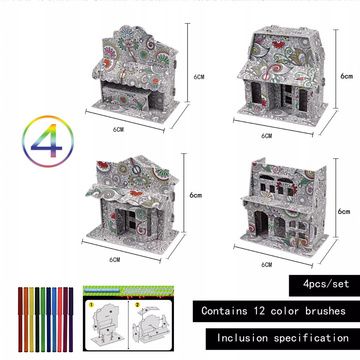3D-Puzzle zur Selbstgestaltung - Skulpturen-Set (2+1 Gratis)