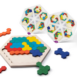 Geometrisches Puzzle mit unendlichen Mustern
