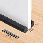 Thermal Protection – Double Draught Excluder for Doors | Keeps Out Cold, Dust & Insects | Slide-in Door Bottom Seal | Energy & Noise Insulation