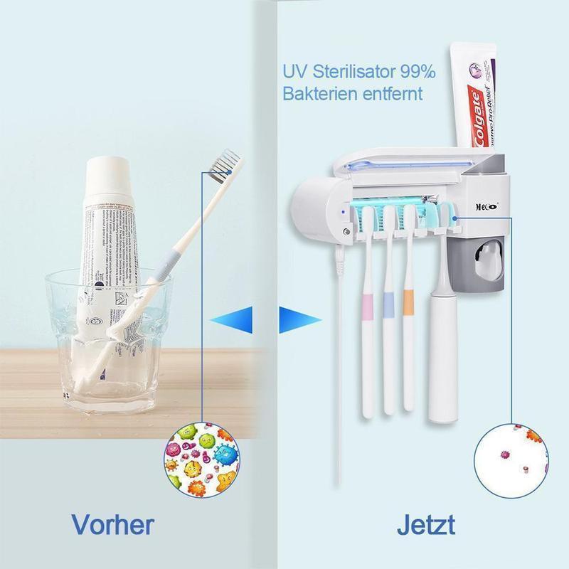 Zahnbürstenhalter mit Desinfektionsfunktion – 2-in-1