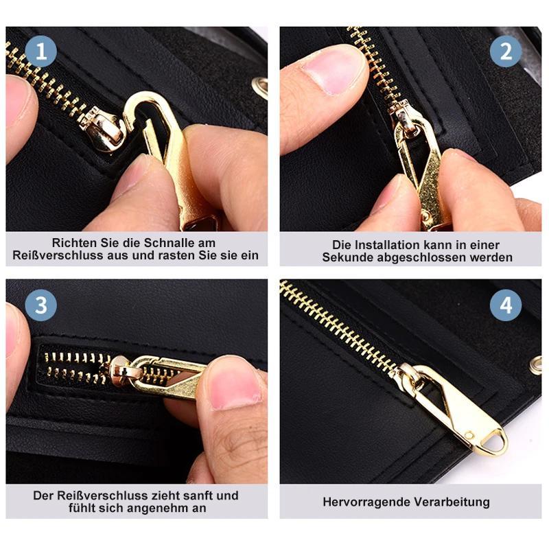 Universelle Metall-Reißverschlussanhänger - 10er Set