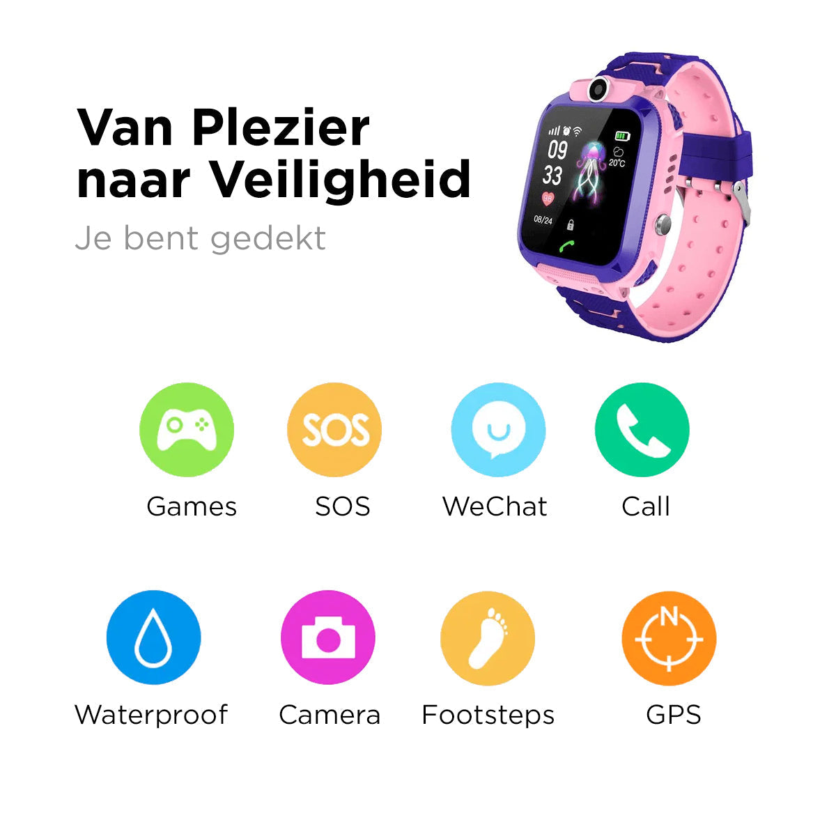GPS-Tracker für Kinder – Smartwatch mit Standortverfolgung