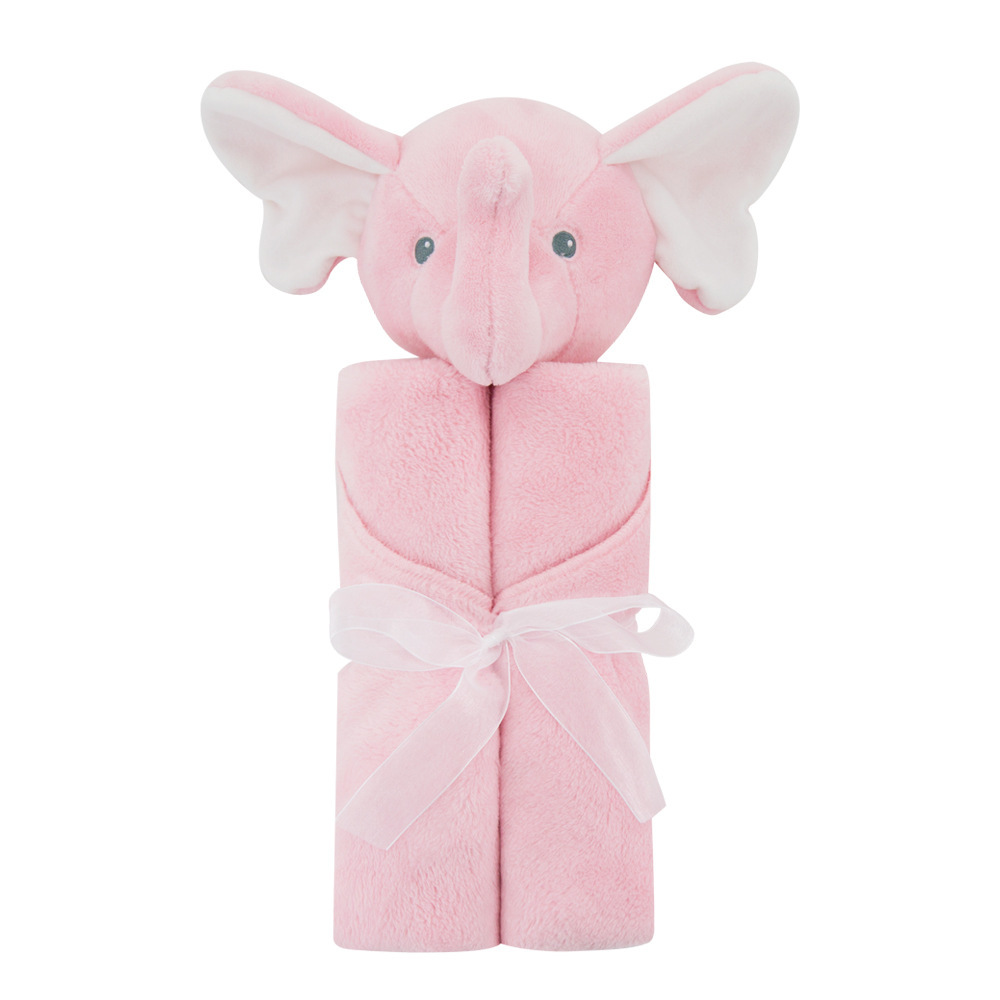 Flauschige Kuscheldecke für Babys mit niedlichem Hasen-Motiv