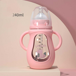 Trinkflasche für Babys aus Silikon – mit weichem Sauger und Tierdesign