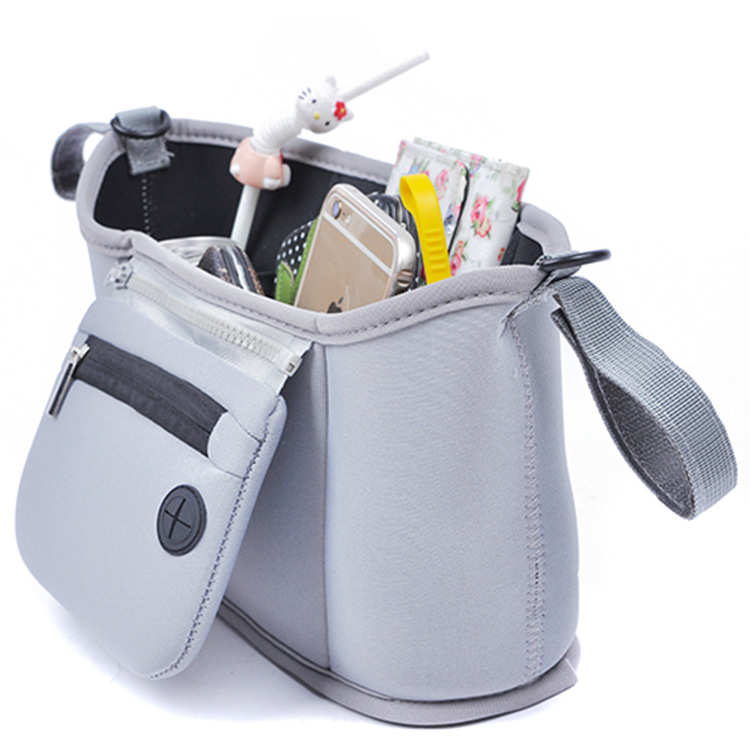 Wickeltasche für Kinderwagen – Vielseitig mit Reißverschluss und Fächern