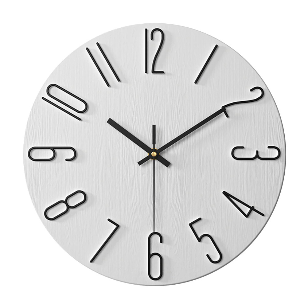 Moderne und geräuschlose Wanduhr für das Wohnzimmer – Elegante Uhr