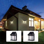 Solarbetriebene Wandlaterne mit Bewegungsmelder – 2er Set