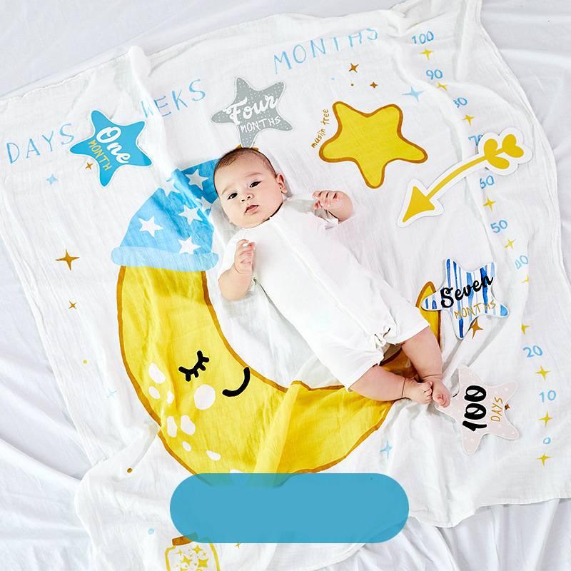 Wickeltuch aus Musselin und Babydecke für Neugeborene