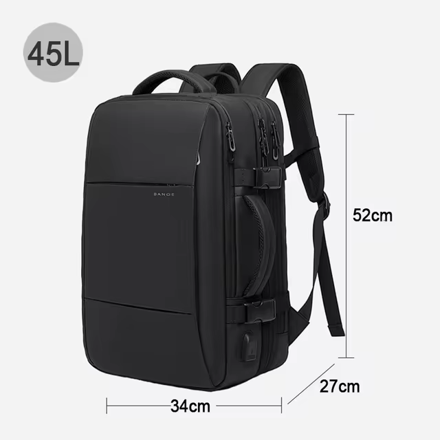 Wasserdichter erweiterbarer Rucksack für Reisen – Hohe Kapazität & Diebstahlschutz