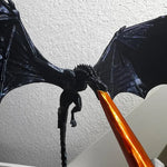 Bücherregal mit Drachenflamme – Dekorative Buchstütze