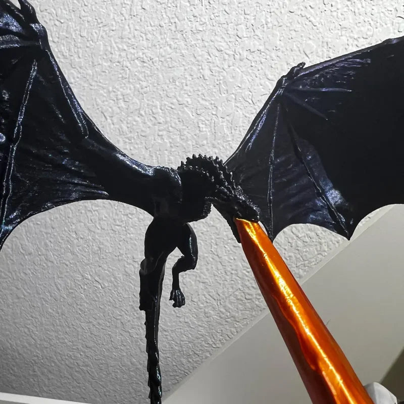 Bücherregal mit Drachenflamme – Dekorative Buchstütze
