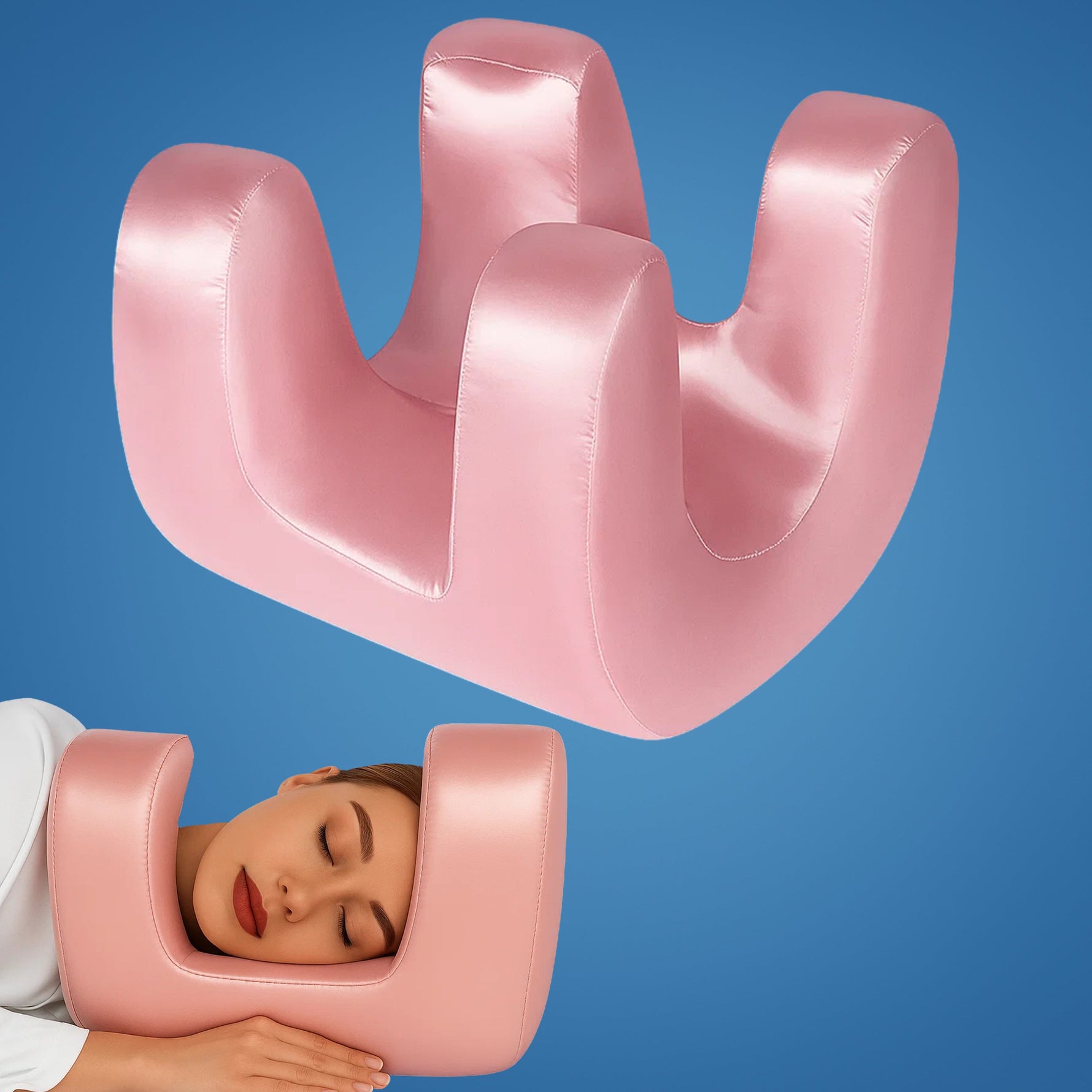 Nachttraum | Anti-Falten-Kissen – Innovativer Memory-Schaum – Ergonomisches Design – Hautpflegefördernd – Ideal für Seiten- und Rückenschläfer