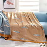 Vielseitige Baumwoll-Decke mit stilvollem Design