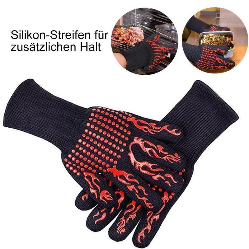 Hitzebeständige Grillhandschuhe – Professionelle Grillhandschuhe, 1 Paar