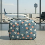 Wasserabweisende Kosmetiktasche mit Haken und Fächern für Reisen