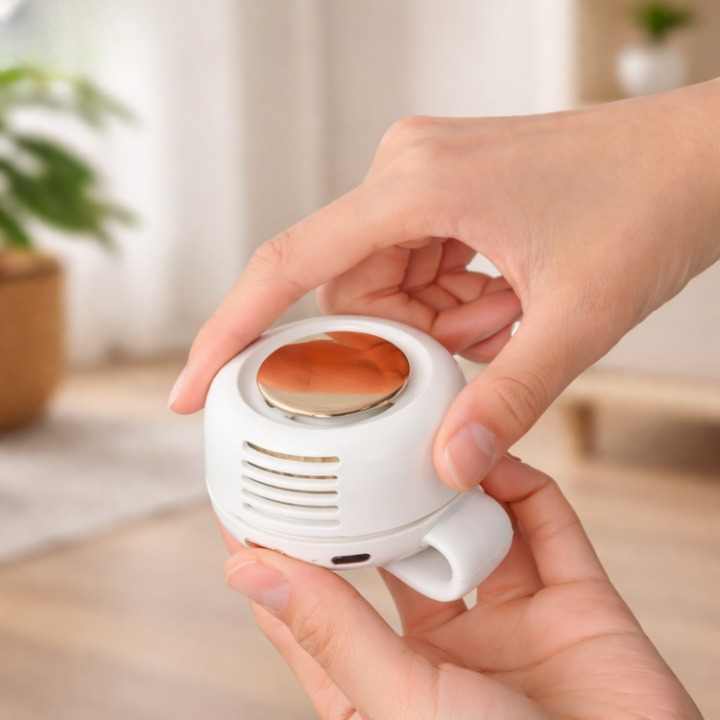 Kompakter Clipventilator mit 360° Drehung