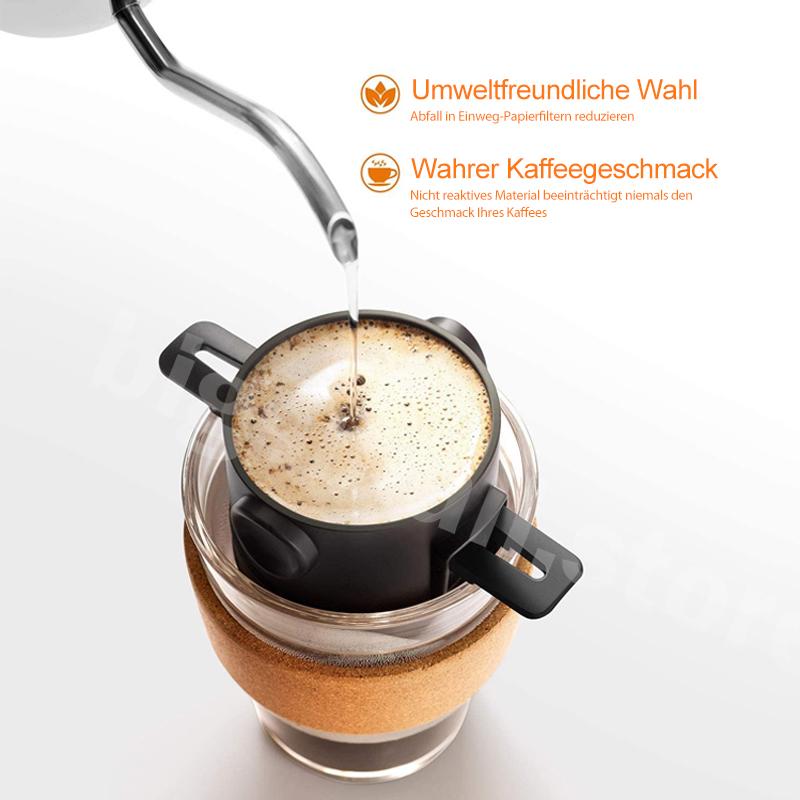 Coffee Enjoyment To Go - Stainless Steel Filter Mug for Perfect Coffee