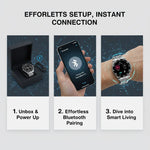 Moderne Armbanduhr mit Bluetooth und Aktivitätsmonitoring