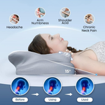 Ergonomic Sleeping Pillow | Optimal Support for Neck and Head | White