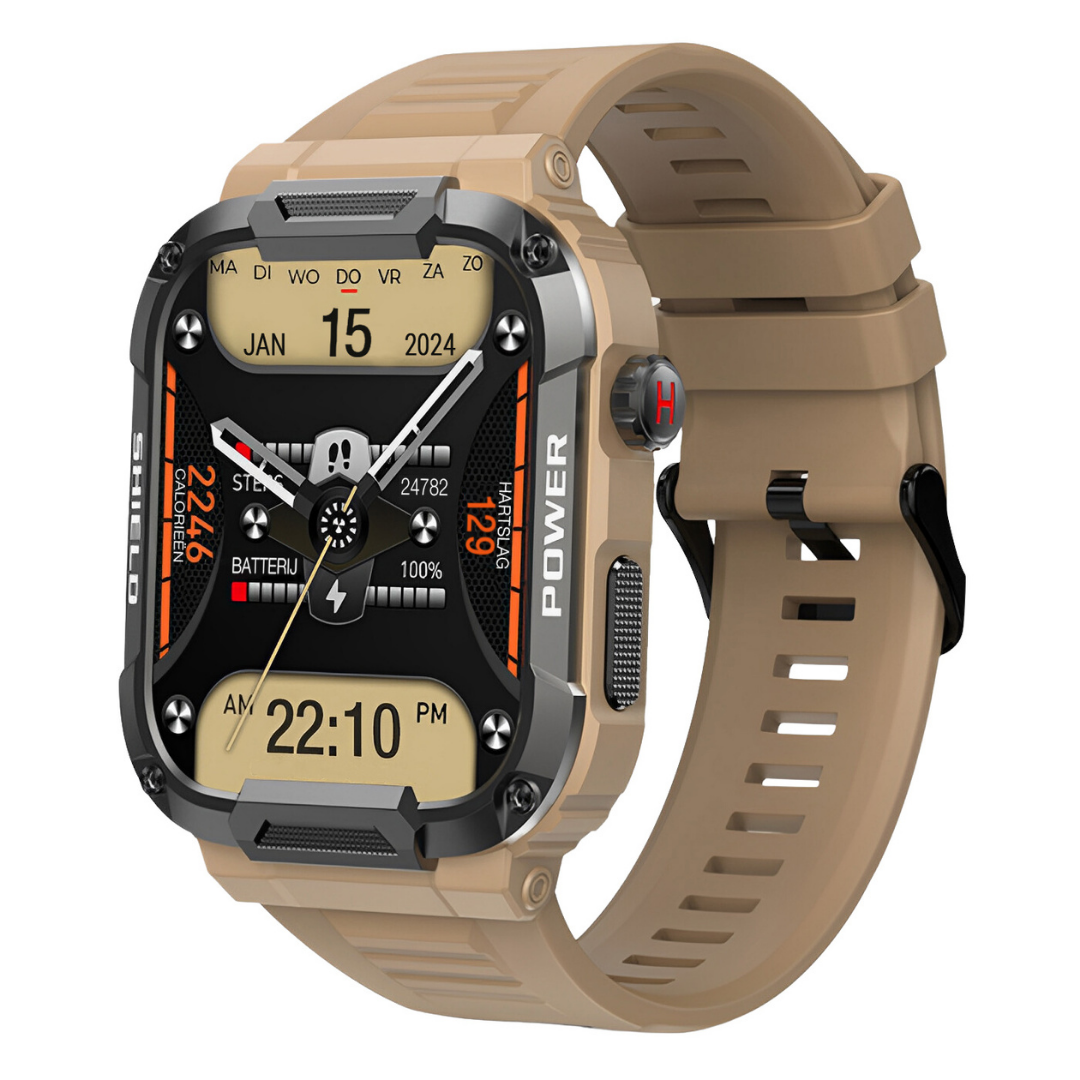 Robuste Smartwatch mit Gesundheitsmonitor – Stoßfest und Wasserdicht