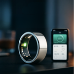 Eleganter Fitnessring mit Schlafüberwachung und Herzfrequenzmessung