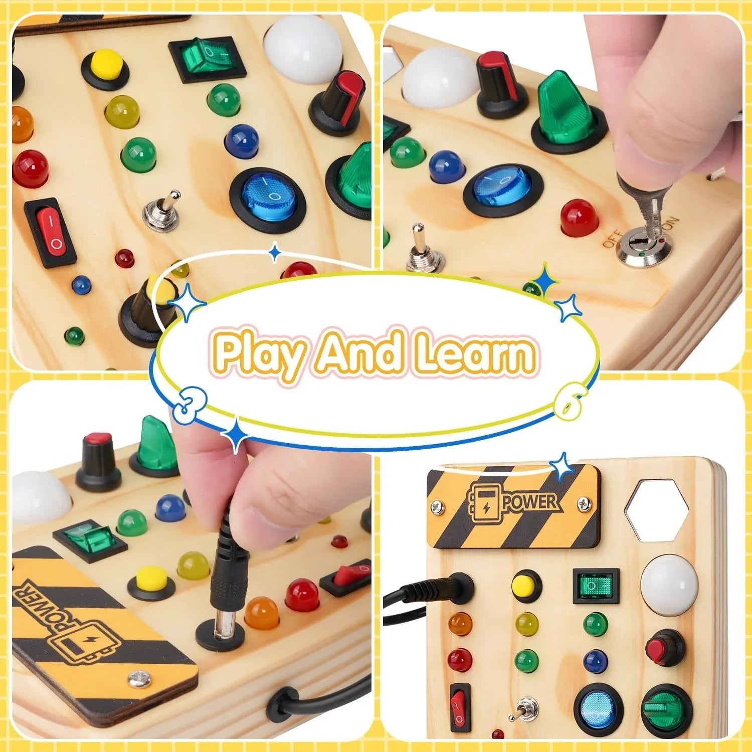 Montessori Lernspielbrett für Kinder – Interaktive Bildungserfahrung