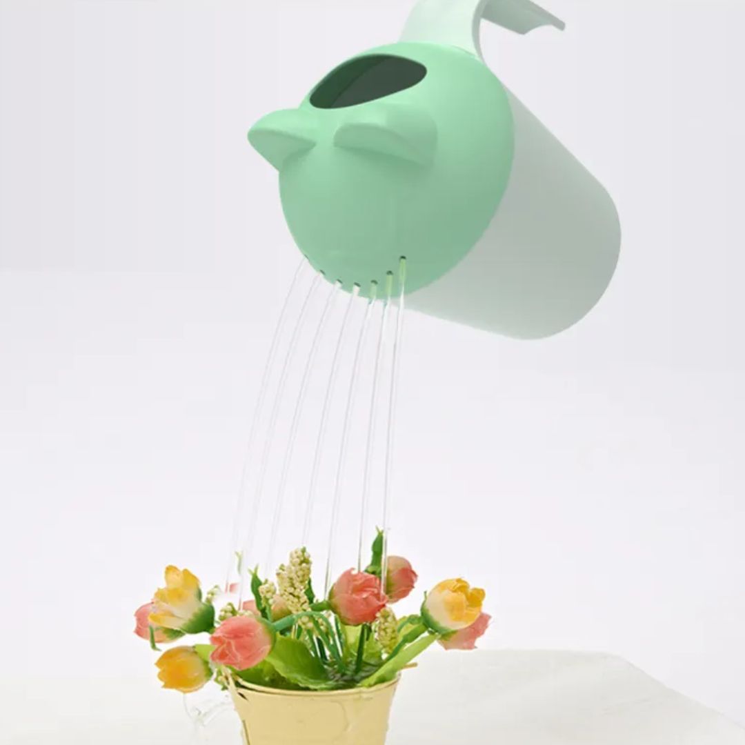 Ergonomischer Badebecher zum Duschen – Kinder Gießkanne mit Katzenmotiv