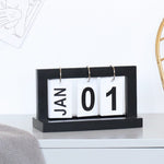 Schreibtischkalender aus niederländischem Teakholz