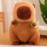 Kuschelige Capybara mit hilfreichem Schildkröten-Rucksack