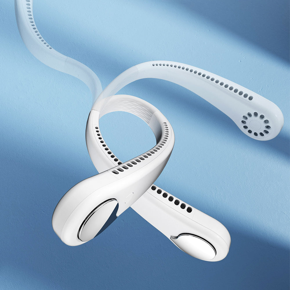 Tragbarer Nackenventilator, bladeless, wiederaufladbar