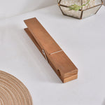 Praktischer Handtuchhalter aus Holz mit Clip